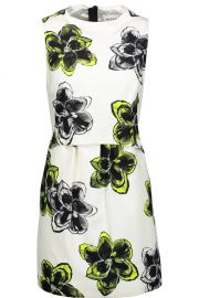 Milly Astrid floral-print cotton-blend mini dress at The Outnet